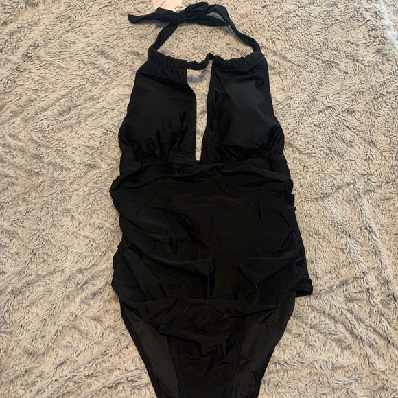 Black one piece, backless size L - Picture 1 of 4